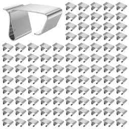 50/100Pcs Holiday Lights Roof Hooks Gutter Clips Christmas Lights Gutter Stainless Steel Hooks for Hanging Outdoor String Light