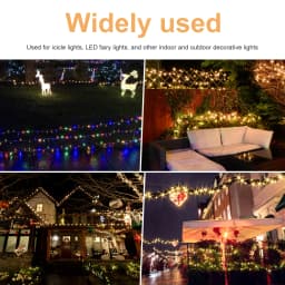 50/100Pcs Holiday Lights Roof Hooks Gutter Clips Christmas Lights Gutter Stainless Steel Hooks for Hanging Outdoor String Light