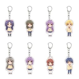55MM Anime CLANNAD Keychain Okazaki Tomoya/Nagisa Furukawa/Okazaki Ushio Key Chain Acrylic Model Plate Christmas Gifts