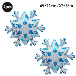Snowflake Foil Mylar Balloon for Frozen Snow Princess Theme Birthday Party Decoration Christmas Winter Wonderland Party Supplies