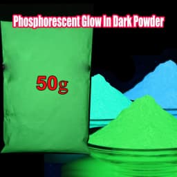 50g Christmas Luminous Phosphor Nail Powder Green/Blue/Red Glow In Dark Pigment 12-Cols Face/Body/ Party Cosmtic Powder