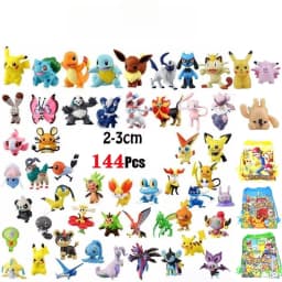 144pcs Action Figure Toys Mini Figures Model Toy Anime Doll Birthday Christmas Gifts