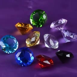 10 Colors Crystal Diamond Shaped Paperweight Decorative Cut Glass Giant Gemstone Wedding Home Decoration Christmas Gift