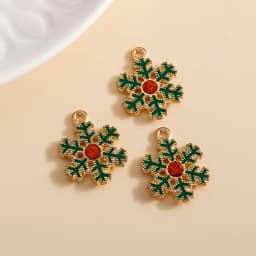 10pcs 16*21mm Enamel Christmas Bell Charms DIY for Bracelets Pendants Earrings Making Creative Gift Charms Jewelry Accessories