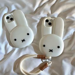 Kawaii Miffy Iphone 11/12/13/14/15/16ProMax Phone Case Silicone Anti-drop Simple All-wrap Soft Case Christmas Toy Gift