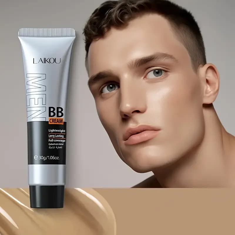 Men's BB Cream-Full Coverage Long-Lasting Waterproof Men's Concealer Natural Color Suitable for Gifts for Men's Christmas Gifts