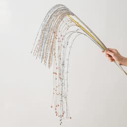 Sequin Glitter Christmas Party Branch Sticks Decoration White Artificial Plant Tassel Wheat Ears for Xmas Tree Ornament Supplies