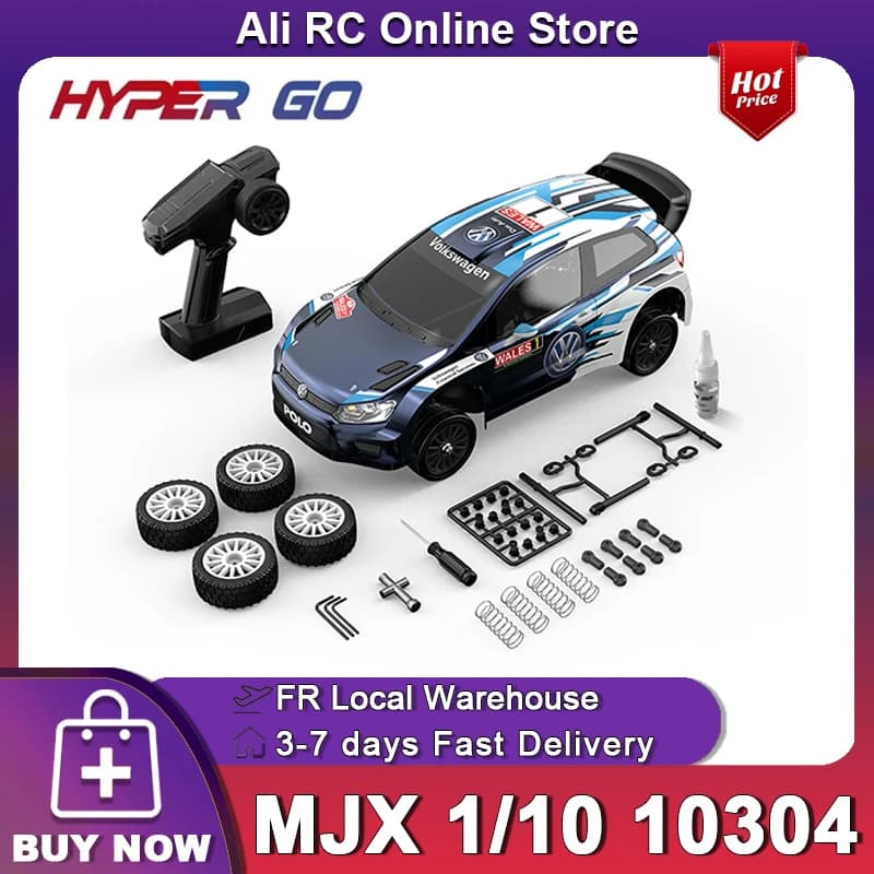NEW MJX 10304 1/10 Scale RC Car 80A 70km/h Brushless High Speed 2.4G Remote Control Car Drift Remote Control Toy Advanced Adults Children's Toy, New Year, Christmas Festival Fun Gift Set
