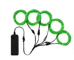5 in 1 Glow Wire Cable LED Neon Christmas Dance Party DIY Costumes Luminous Clothes Light Decoration Kids Joke Toys 1m Each Cabl