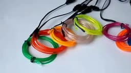 5 in 1 Glow Wire Cable LED Neon Christmas Dance Party DIY Costumes Luminous Clothes Light Decoration Kids Joke Toys 1m Each Cabl