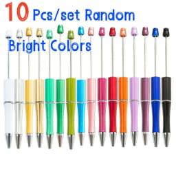 10 Pcs Mixed Beaded Ballpoint Pen Creative Beadable Pen Wedding Party Guest Gift Guest Christmas Decor for Home 2026