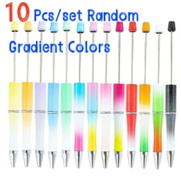 10 Pcs Mixed Beaded Ballpoint Pen Creative Beadable Pen Wedding Party Guest Gift Guest Christmas Decor for Home 2026