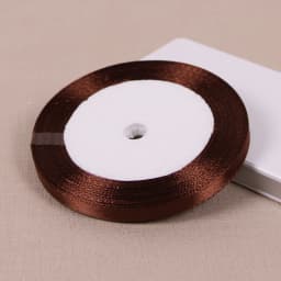 Dark Coffee Brown Satin Ribbons DIY Handmade Bows Crafts Material Christmas Halloween Birthday Party Gift Wrapping Ribbon Tape