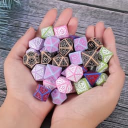 DND Dice Set -7pc Christmas Polyhedral Dice for D&D RPG MTG Role Playing Table Party Games & DM & Dice Goblin