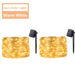 Solar String Lights Outdoor Solar Lights Fairy Christmas Lamp Garland For Terrace Courtyard Porch Garden Party Tree Decoration