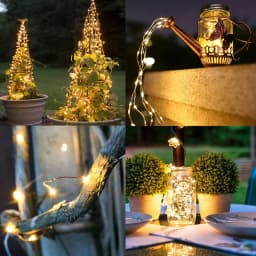 Solar String Lights Outdoor Solar Lights Fairy Christmas Lamp Garland For Terrace Courtyard Porch Garden Party Tree Decoration