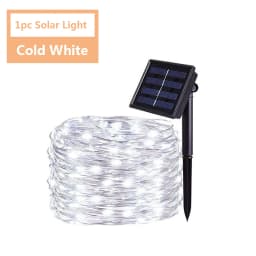 Solar String Lights Outdoor Solar Lights Fairy Christmas Lamp Garland For Terrace Courtyard Porch Garden Party Tree Decoration