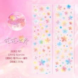 50mm*2m Cute Star pattern Washi Tape Adhesive Diary Sticker Masking Tapes Decorative Christmas DIY Creative Stationery Stickers