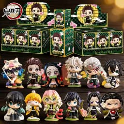Hot sold 1-12pcs Anime Demon Slayer Model Tanjiro Kamado Nezuko cartoon figure PVC model ornament child Christmas Halloween gift