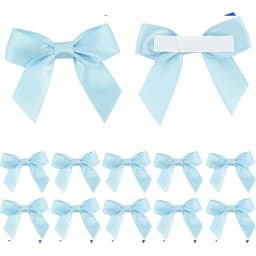 10/30/50Pcs Handmade Bow With Adhesive Back for Christmas Gift Box Flower Decoration Handmade DIY Clothing Accessories
