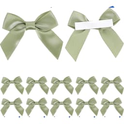 10/30/50Pcs Handmade Bow With Adhesive Back for Christmas Gift Box Flower Decoration Handmade DIY Clothing Accessories