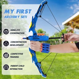 Kids Soft Dart Archery Set with LED Lights Indoor Outdoor Sports Gift for Boys And Girls. Halloween Christmas Thanksgiving