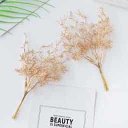 6Pcs Artificial Plants Golden Silvery Branch For Home Windowsill Bonsai Christmas Tree Wreaths Accessory Wedding Arch Decoration