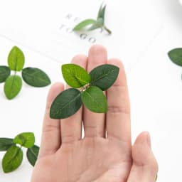 50PC Artificial Flowers Silk Tea Leaf Fake Plants DIY Scrapbook Candy Box Wedding Bridal Bouquet Christmas Home Party Decoration