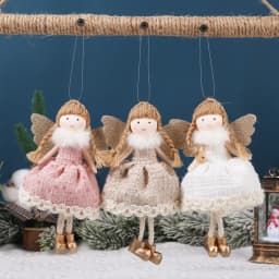 Plush Angel Doll Christmas Tree Pendant Decor Christmas angel girl Doll New Year Kids Gift Christma Home Decor Navidad