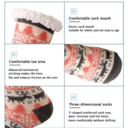 Winter Warm Socks Women penguin Plush Soft Female Non Slip Floor Slippers Short Sock Fuzzy Fluffy Deer Elk Bear Christmas Gift