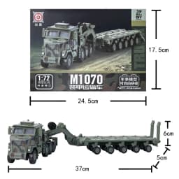 1/72 Creative Military Series Building Blocks Armored Transport Vehicle M-Track Vs Leopard 2 Tank Model Toys For Christmas Gifts