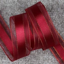 5 Yards 25mm Organza Ribbons Gold Metallic Egde Ribbons For Wedding Christmas Party Decor Flower Gift Packing Ribbon For Crafts