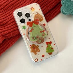 Korean Quicksand Christmas Tree Magnetic Holder Grip Tok Griptok Phone Holder Stand Support For iPhone For Pad Magsafe Smart Tok
