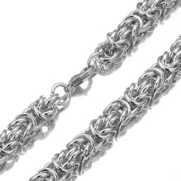 Customed Size 7"-40" Trendy 6/8/10mm Men Women Jewelry Stainless Steel Round Byzantine Chain Necklace Party Christmas Gift