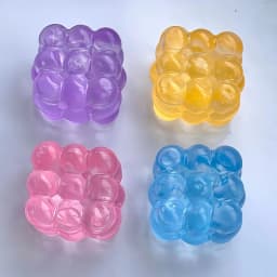 Squishy Maltose Fidget Toys Bright Soft Colored Cubic Maltose Squeeze Toy Fun Anti-stress Sensory Toy Christmas Toys