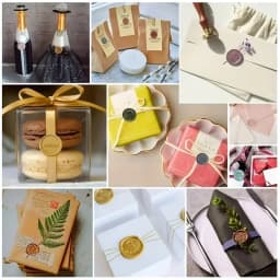 1pc Gardenia Seal Seal 0.59in Brass Fire Paint Wax Print Head Envelope Seal Christmas Gift Packaging Wedding Invitation Letter