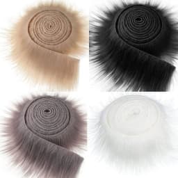 1.5 Meters Faux Fur Fabric Costume DIY Soft Supplies Crafting Toy Fuzzy for Hat Shoes Holiday Clothing Christmas Tree Decoration