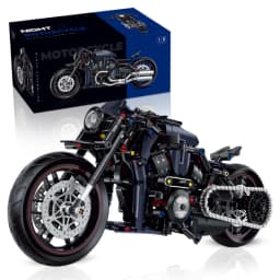 New 1:8 Night Racer Motorbike Building Blocks Sets MOC Bricks Motorcycle Model Christmas Gifts for Boys Kids Children 500+pcs