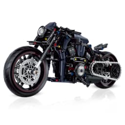 New 1:8 Night Racer Motorbike Building Blocks Sets MOC Bricks Motorcycle Model Christmas Gifts for Boys Kids Children 500+pcs