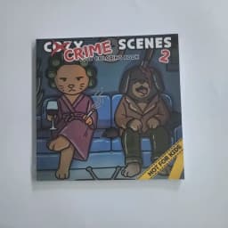 Silly Crimes: Cozy and Funny Coloring Book for Adults Cute Drawing Book Perfect Christmas Gift for Party and Birthday