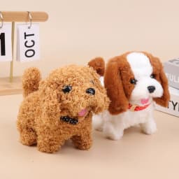 Electric Walking & Barking Smart Dog Plush Simulation Robot Pet Doll Children Christmas Gift