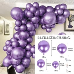 Chrome Gold Balloons Garland 5 10 12 18inch Metallic Gold Chrome Balloons Arch for Birthday Christmas Wedding Party Decorations