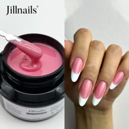 Jillnails 50G Builder Nail Gel Christmas Red Burgundy Self Leveling Medium UV Led Gel 50ml