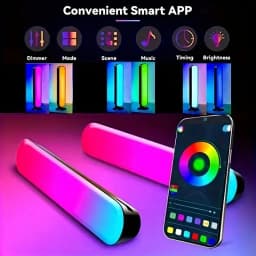 RGB Music Rhythm Lights Upgraded USB Rechargeable Model Christmas Decoration Desktop RGB Light Bar Music Rhythm