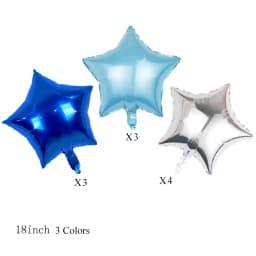 1/5/10Pcs Gold Star Foil Balloons for Birthday 18Inch Star Shaped Balloons for Wedding Baby Shower Mubarak Christmas Party Decor