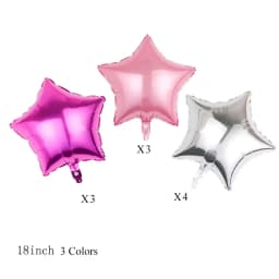 1/5/10Pcs Gold Star Foil Balloons for Birthday 18Inch Star Shaped Balloons for Wedding Baby Shower Mubarak Christmas Party Decor