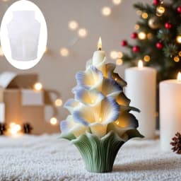 Creative 3D Christmas Tree Candles, Silicone Moulds, Modeling DIY Moulds, Cameo Modeling, Dipping Furnishings
