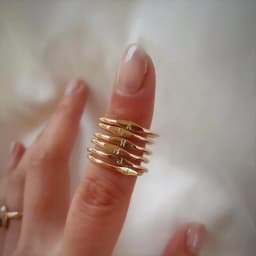 Fashion Initial Signet Ring 7 Size Gold Color Dainty Rings Women Stainless Steel Letters Wedding Christmas Jewelry Accessories