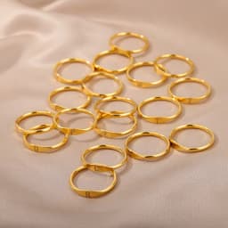 Fashion Initial Signet Ring 7 Size Gold Color Dainty Rings Women Stainless Steel Letters Wedding Christmas Jewelry Accessories