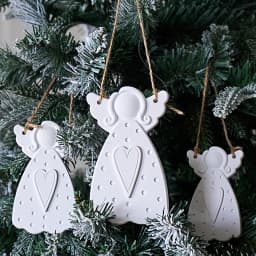 Heart Dot Texture Dress Girl Mold DIY Handmade Faceless Angel Plaster Resin Craft Silicone Molds Home Christmas Tree Decor